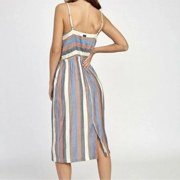 RVCA Proxy Woven Striped Dress - Picture 2 of 7